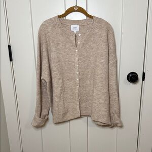Beige Knit Cardigan